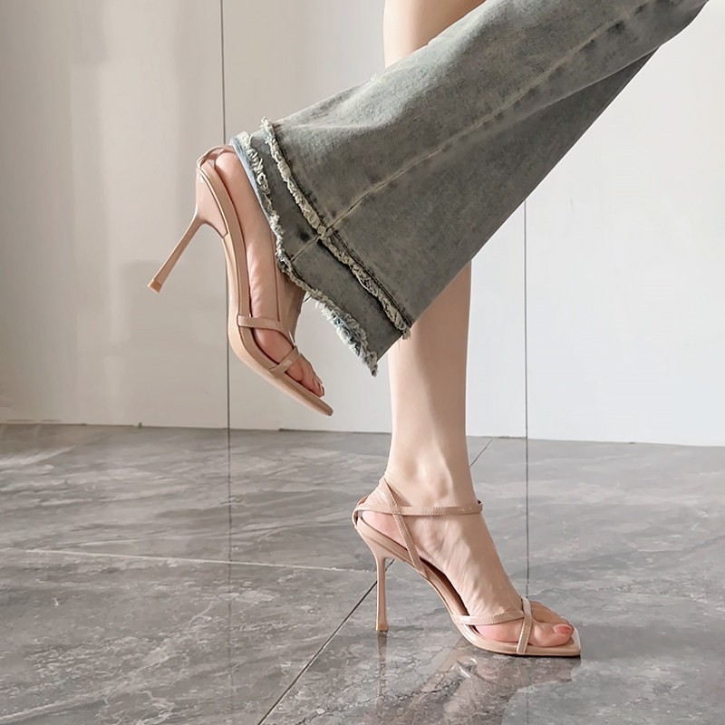 Sandal Strappy Heeled - Sandali Stiletto Donna Xia con Cinturino