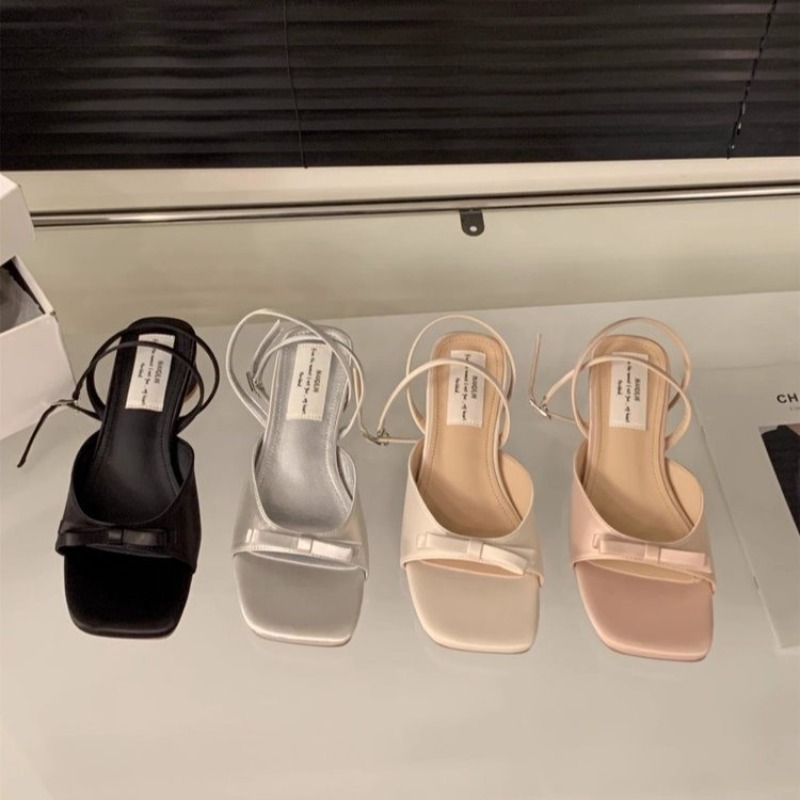 Sandal Strappy Heeled - Nuove scarpe basse con tacco alto