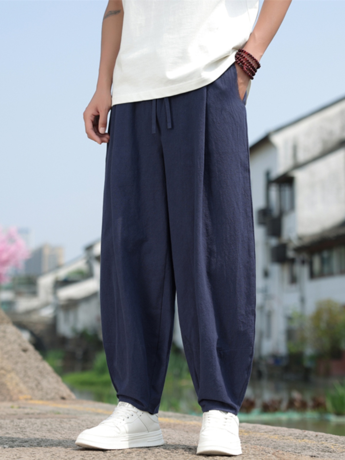 Pantaloni Casual da Uomo in Co - Linen Pant Wide recensione e prezzo