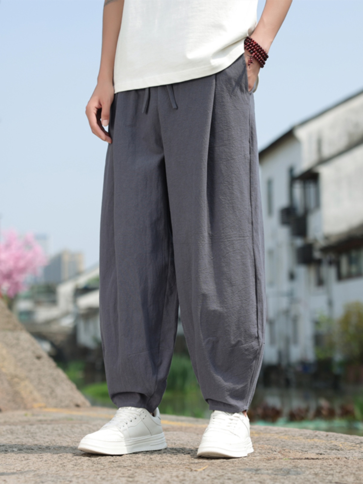 Pantaloni Casual da Uomo in Co - Linen Pant Wide recensione e prezzo