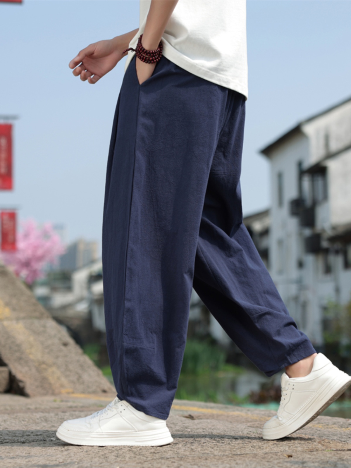 Pantaloni Casual da Uomo in Co - Linen Pant Wide recensione e prezzo