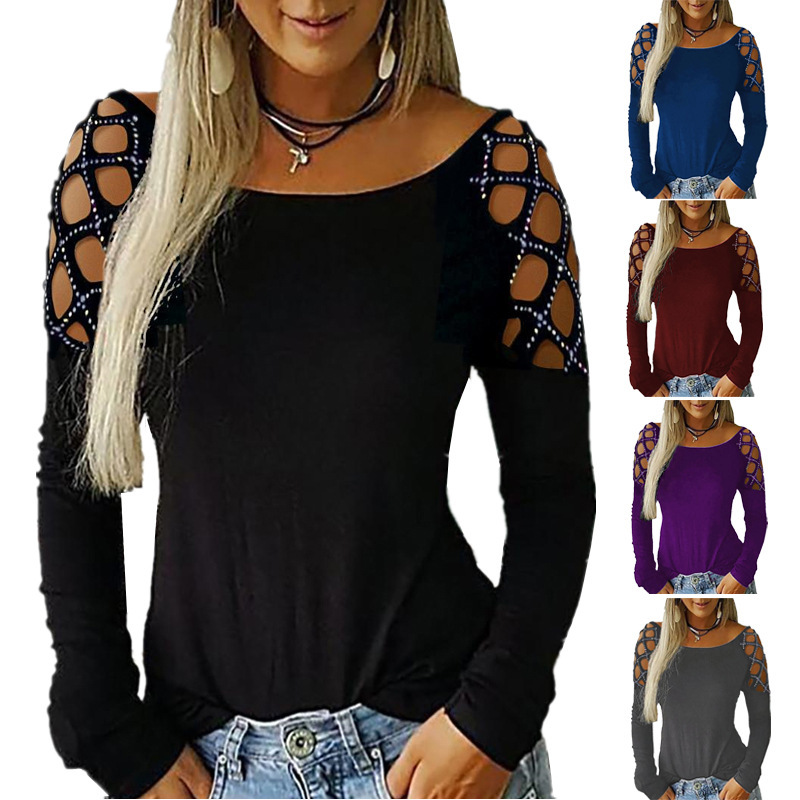 Maglietta da donna a maniche l - Blouse Off Shoulder recensione e prezzo