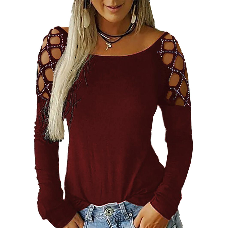Maglietta da donna a maniche l - Blouse Off Shoulder recensione e prezzo